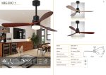 Plafonski ventilator KBS 5247-1 BK+WD-KELVIN