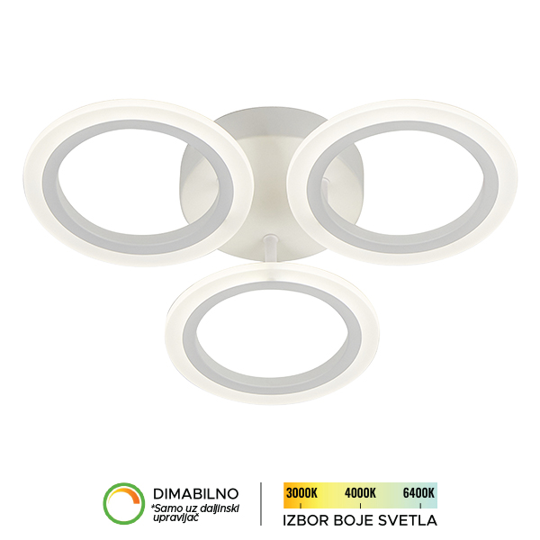 LED plafonska lampa F2083-30C WH-kelvinlite