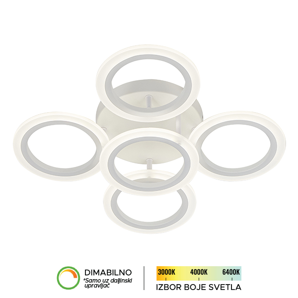 LED plafonska lampa F2083-50C WH-kelvinlite