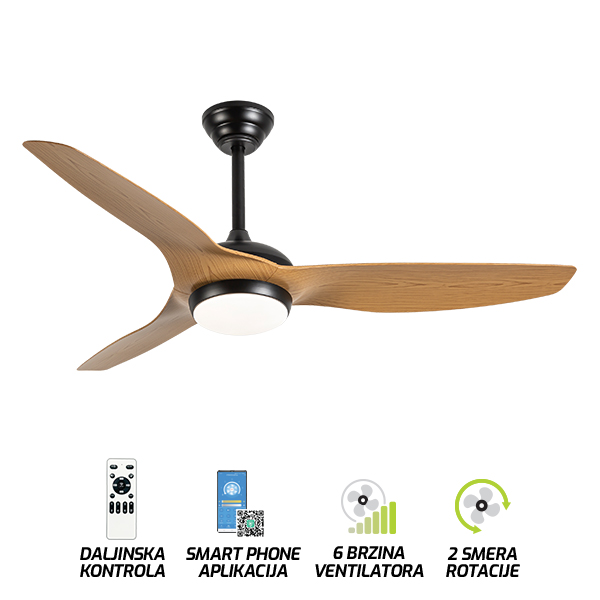 Plafonski ventilator sa svetiljkom FV3101-132 BR-kelvinlite Plafonski ventilator sa svetiljkom FV3101-132 BR-kelvinlite