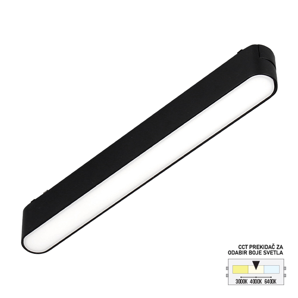 LED magnetna svetiljka CCT ULTRA SLIM FMS1001-12 BK-kelvinlite