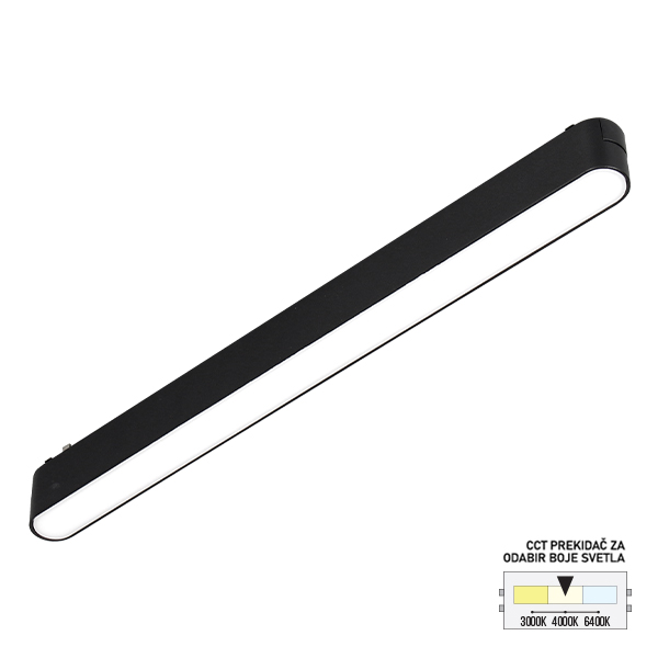 LED magnetna svetiljka CCT ULTRA SLIM FMS1001-18 BK-kelvinlite