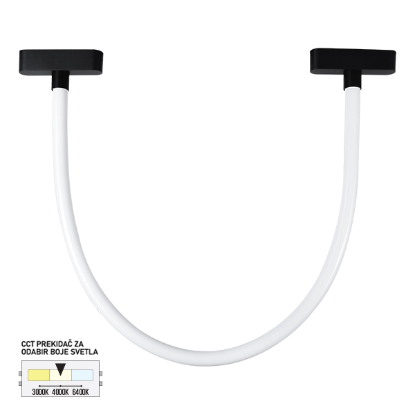 LED magnetna svetiljka CCT ULTRA SLIM FMS4006-10 BK-kelvinlite