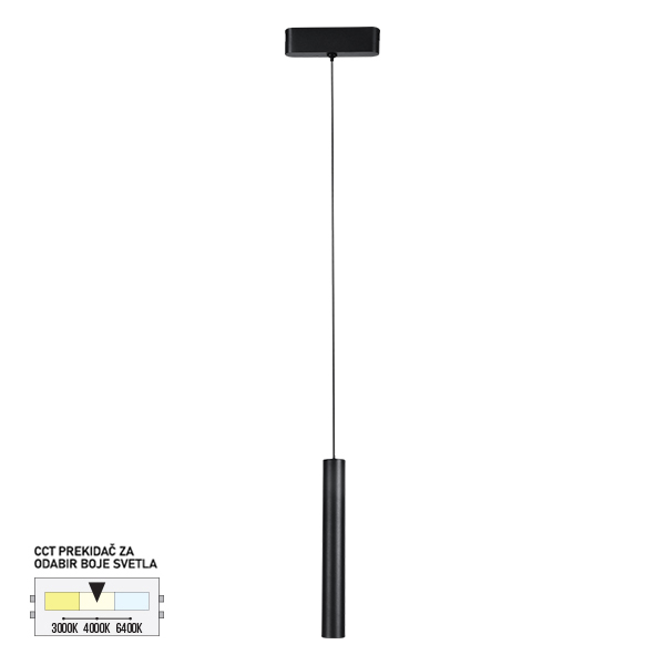 LED magnetna visilica CCT ULTRA SLIM FMS4001-7 BK-KELVINLITE