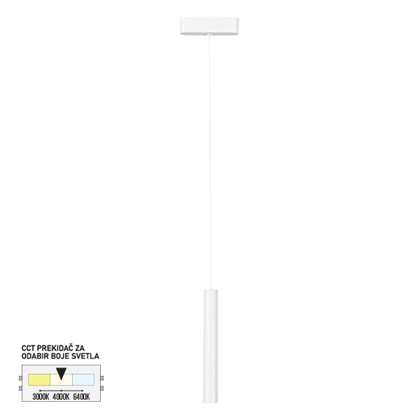LED magnetna visilica CCT ULTRA SLIM FMS4001-7 WH-KELVINLITE