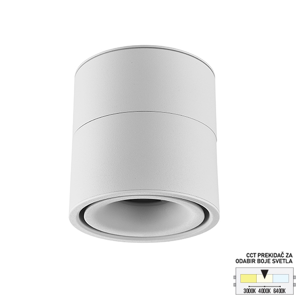 LED nadgradna lampa LN-07-9 CCT WH-kelvinlite