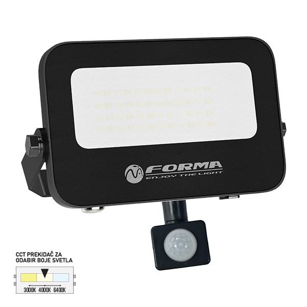 LED reflektor sa senzorom CCT LRH-20S BK-kelvinlite
