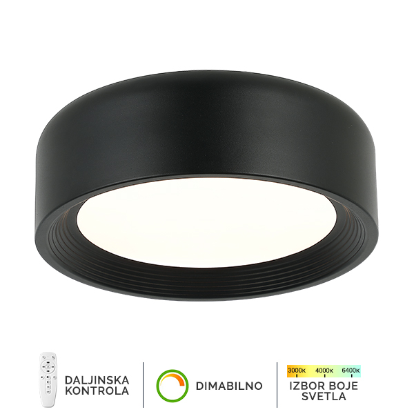 LED plafonska lampa F2096-51C BK-kelvinlite