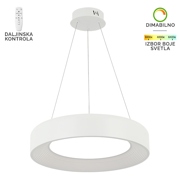 LED viseća lampa F2096-67V WH-kelvinlite