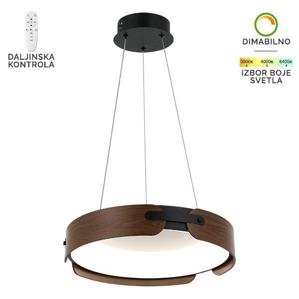 LED viseća lampa F2097-63V BK+DWD-kelvinlite