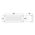 Ugradna LED lampa LETI 300 GL BK-kelvinlite1