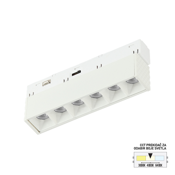 LED magnetna svetiljka CCT FM2001-6 WH-kelvinlite
