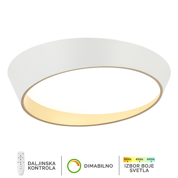 LED plafonska lampa F2098-75C WH+SG-kelvinlite