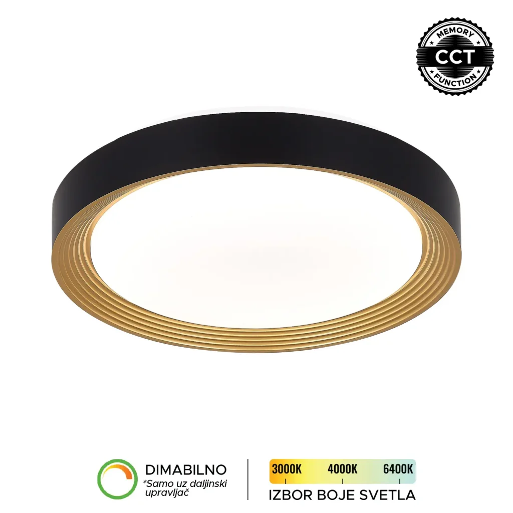 LED plafonjera LP-405-28R BK+SG-kelvinlite