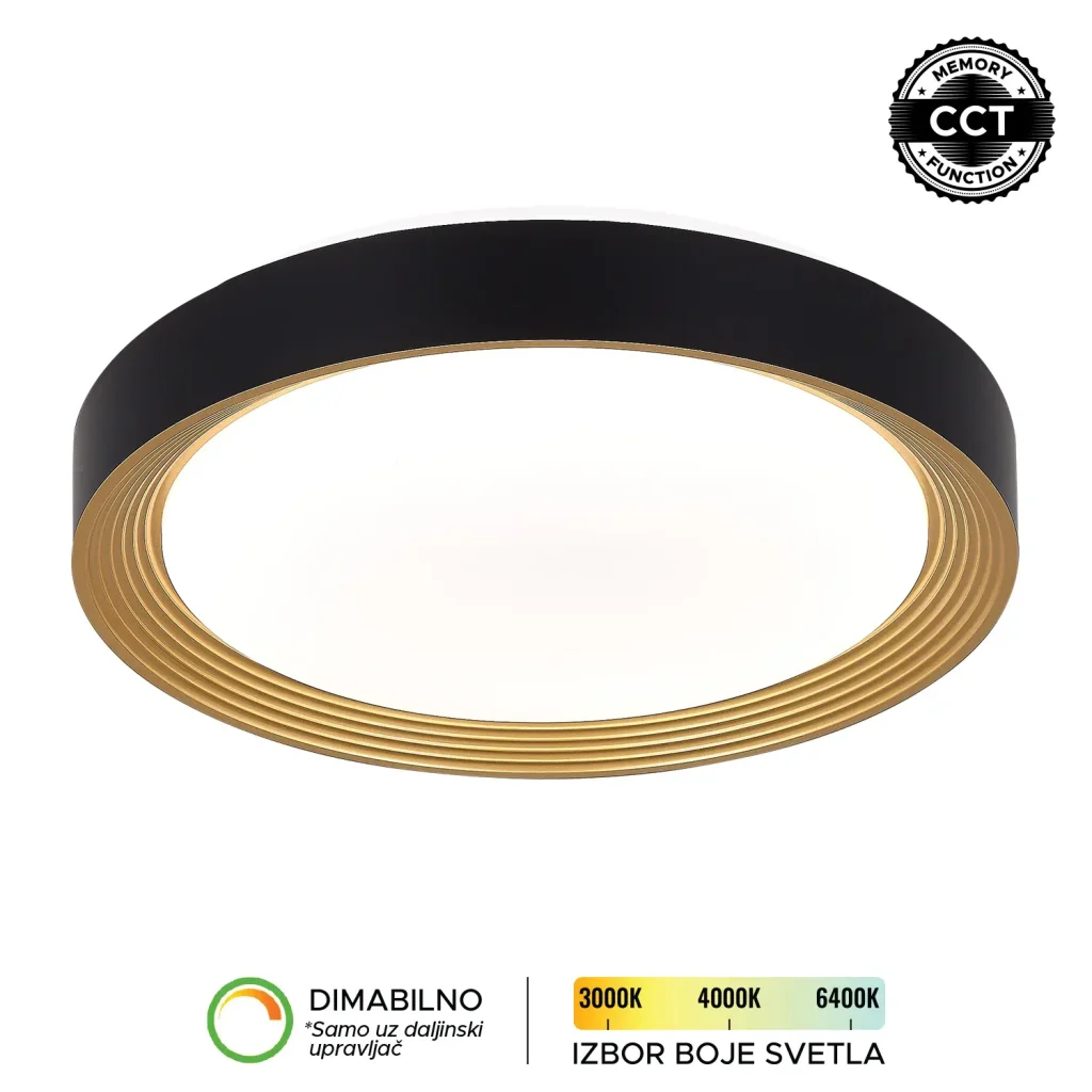 LED plafonjera LP-405-54R BK+SG-kelvinlite