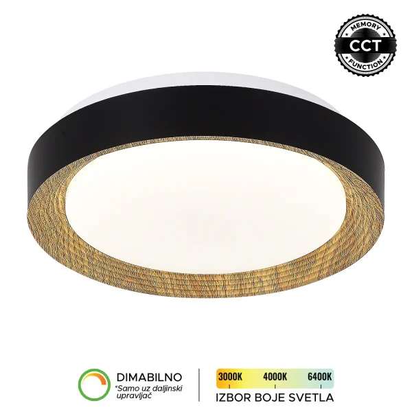 LED plafonjera LP-405-54R BK+WD-kelvinlite