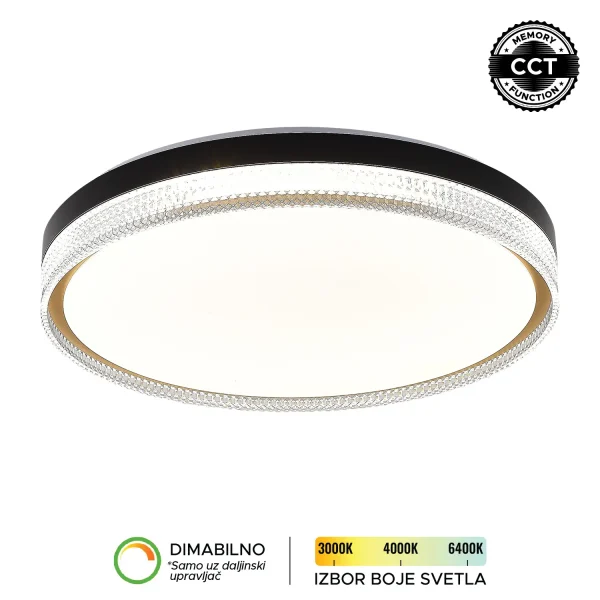 LED plafonjera LP-415-70R BK+SG-kelvinlite