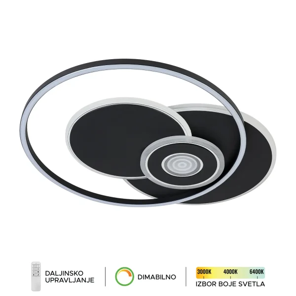 LED plafonska lampa F2103-36C BK-kelvinlite