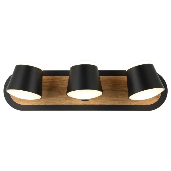 LED zidna lampa F2077-24Z BK+WD-kelvinlite
