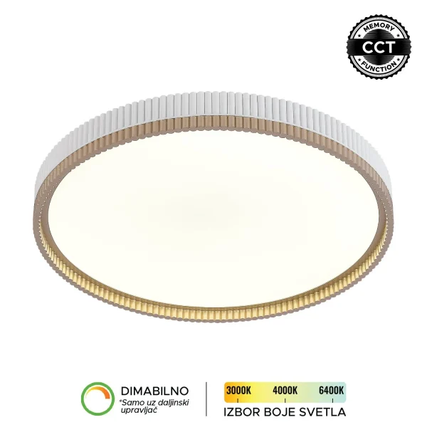 LED plafonjera LP-427-54R WH+GD-KELVINLITE