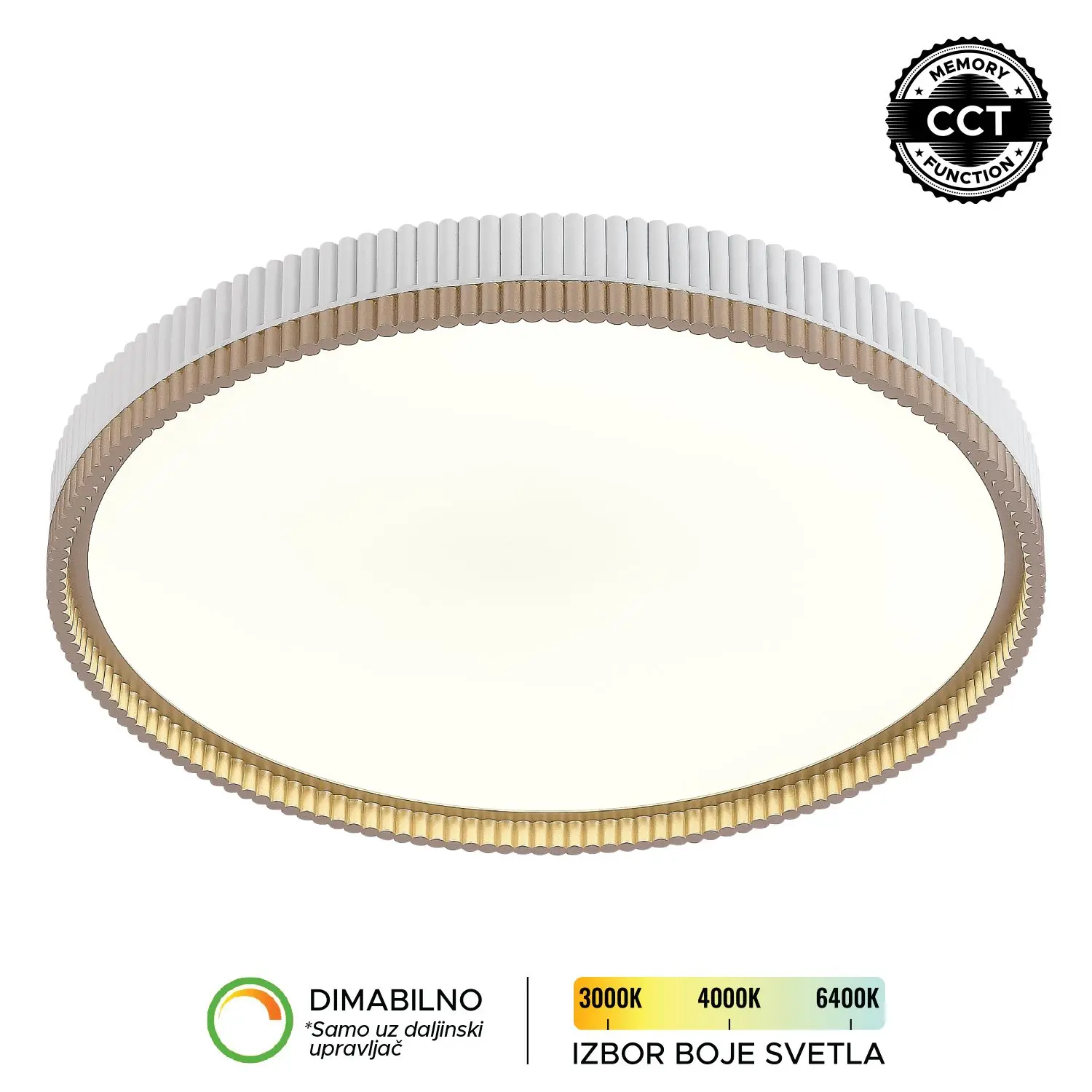 LED plafonjera LP-427-70R WH+GD-KELVINLITE LED plafonjera LP-427-70R WH+GD-KELVINLITE