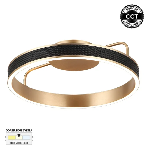LED plafonska lampa F2088-38C BK+RG CCT-kelvinlite