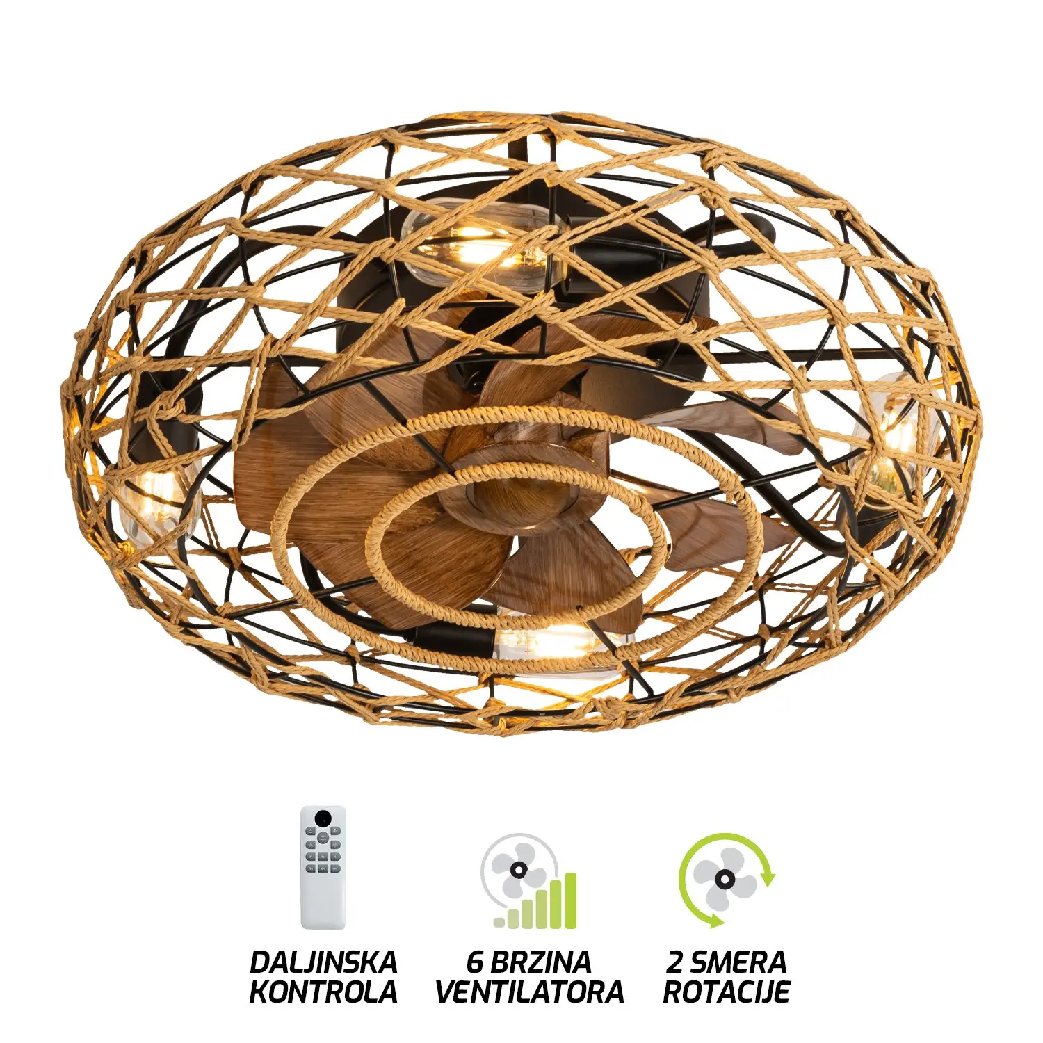 Plafonska lampa sa ventilatorom FV7002-48 NT-kelvinlite Plafonska lampa sa ventilatorom FV7002-48 NT-kelvinlite