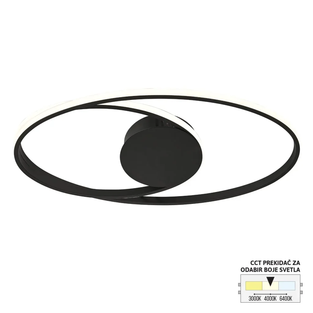 LED plafonska lampa F2109-⁠30C BK CCT-kelvinlite