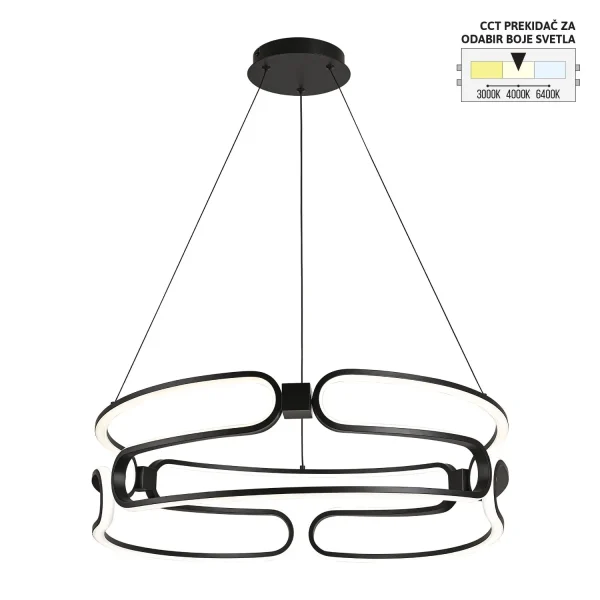 LED viseća lampa F2108-⁠60V BK CCT-kelvinlite