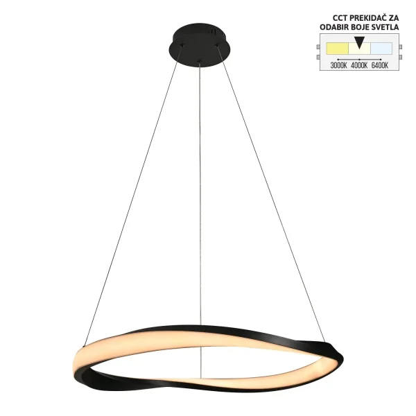 LED viseća lampa F2111-⁠30V BK CCT-kelvinlite